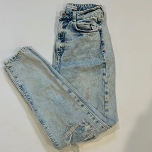 Zara high-rise mom denim jeans